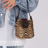 Fendi Ponyhair Mini Baguette Shoulder Bag