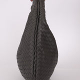 Bottega Veneta Grey Medium Intrecciato Hobo with Mirror