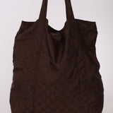 Gucci Monogram Nylon Teddy Bear Tote