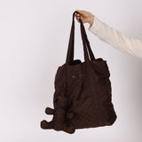 Gucci Monogram Nylon Teddy Bear Tote
