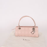 Dior Light Pink Perforated Cannage Leather East West Lady Dior Bag