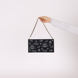 Chanel 2002 Coco Icons Symbol Canvas Pochette