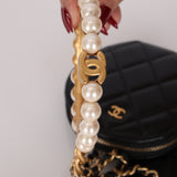 Chanel Runway Pearl Crown Trio Wristlet Multi Pouch