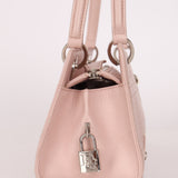 Dior Light Pink Perforated Cannage Leather East West Lady Dior Bag