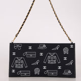 Chanel 2002 Coco Icons Symbol Canvas Pochette