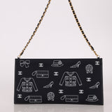 Chanel 2002 Coco Icons Symbol Canvas Pochette