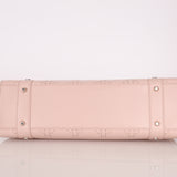 Dior Light Pink Perforated Cannage Leather East West Lady Dior Bag