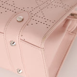 Dior Light Pink Perforated Cannage Leather East West Lady Dior Bag