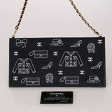 Chanel 2002 Coco Icons Symbol Canvas Pochette
