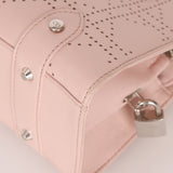 Dior Light Pink Perforated Cannage Leather East West Lady Dior Bag