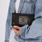 Loewe Anagram Studded Pouch