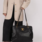 Rare Chanel 1991 Caviar Supermodel 24K GP