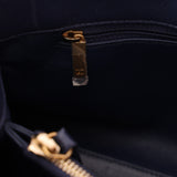 Chanel 2013 Navy Lambskin Misia Open Shoulder Tote