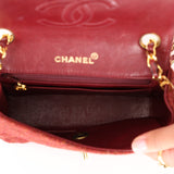 Ultra-Rare Chanel 1991 Wool Mini Square Flap