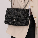 Chanel 2009 Paris-Shanghai Tweed Pudong Swarovski Crystal Single Flap