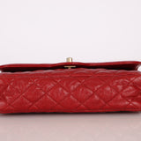Chanel 2015 Red Caviar Paris Square Single Flap