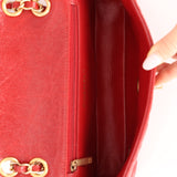 Chanel 2015 Red Caviar Paris Square Single Flap