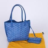 Goyard Reversible Sky Blue Mini Anjou Tote