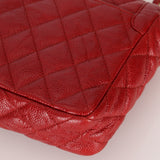 Chanel 2015 Red Caviar Paris Square Single Flap
