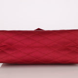 Chanel 1970s Red Satin Kelly Flap 24K GP
