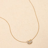 Tiffany & Co. x Elsa Peretti 18K YG Diamond Mini Bean Necklace