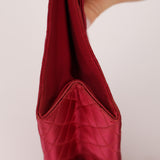 Chanel 1970s Red Satin Kelly Flap 24K GP