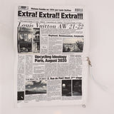 Limited Edition Louis Vuitton Newspaper Trompe L'oeil Clutch
