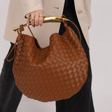 Bottega Veneta Brown Intrecciato Medium Sardine with Strap