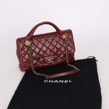 Chanel 2013 Calfskin Bordeaux Chain Shoulder Bag