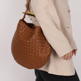 Bottega Veneta Brown Intrecciato Medium Sardine with Strap