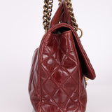 Chanel 2013 Calfskin Bordeaux Chain Shoulder Bag