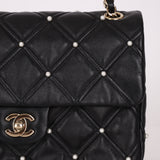Limited Edition Chanel 2019 Medium Lambskin Pearl Quilted Flap Bag