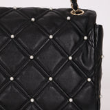 Limited Edition Chanel 2019 Medium Lambskin Pearl Quilted Flap Bag