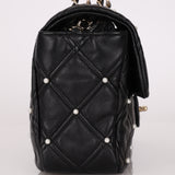 Limited Edition Chanel 2019 Medium Lambskin Pearl Quilted Flap Bag