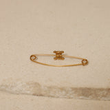 Celine Triomphe Safety Pin Brooch