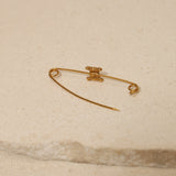 Celine Triomphe Safety Pin Brooch