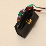 Hermès 2022 Noir Tadelakt Micro Kelly Twilly GHW