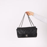 Chanel 2010 Calfskin Embossed Lucky Charms Symbol Flap Bag