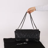 Chanel 2010 Calfskin Embossed Lucky Charms Symbol Flap Bag