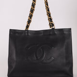 Chanel 1996 Calfskin Timeless Chunky Chain XL Tote 24K GP