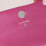 Chanel 2023 Iridescent Patent Quilted CC Hook Card Holder