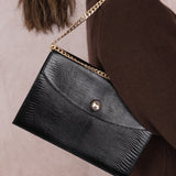 Hermes Lizard Rio Clutch GHW