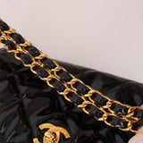 Chanel 1997 Mini Patent Quilted Chain Handle Bag 24K GP
