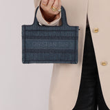 Dior Denim Oblique Mini Book Tote