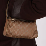 Gucci Satin Monogram Pochette