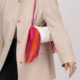 Rare Loewe Crochet Beaded Fringe Bracelet Pouch
