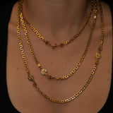 Chanel 1983 CC Camellia Long Necklace 24K GP