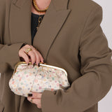 Ultra-Rare Louis Vuitton x Takashi Murakami Multicolor Monogram Satin Aumoniere Clutch on Chain