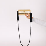 Ultra-Rare Fendi 1960s Gold Roma Coin Clasp Clutch
