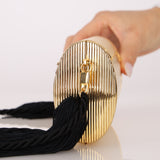 Ultra-Rare Fendi 1960s Gold Roma Coin Clasp Clutch